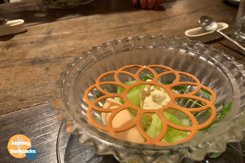 台北餐廳推薦：香色-哈密瓜 桂花 蘋果白蘭地。（圖／酒妮背包攝）
