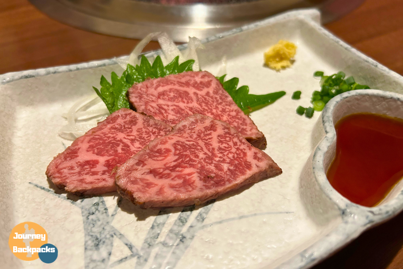 日本神戶牛推薦：炭焼肉石田屋-烤牛肉（圖／酒妮背包攝）