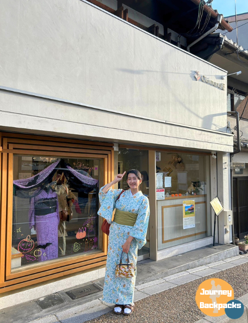 京都和服體驗店家推薦：Okimono屋清水寺店。（圖／酒妮背包攝）