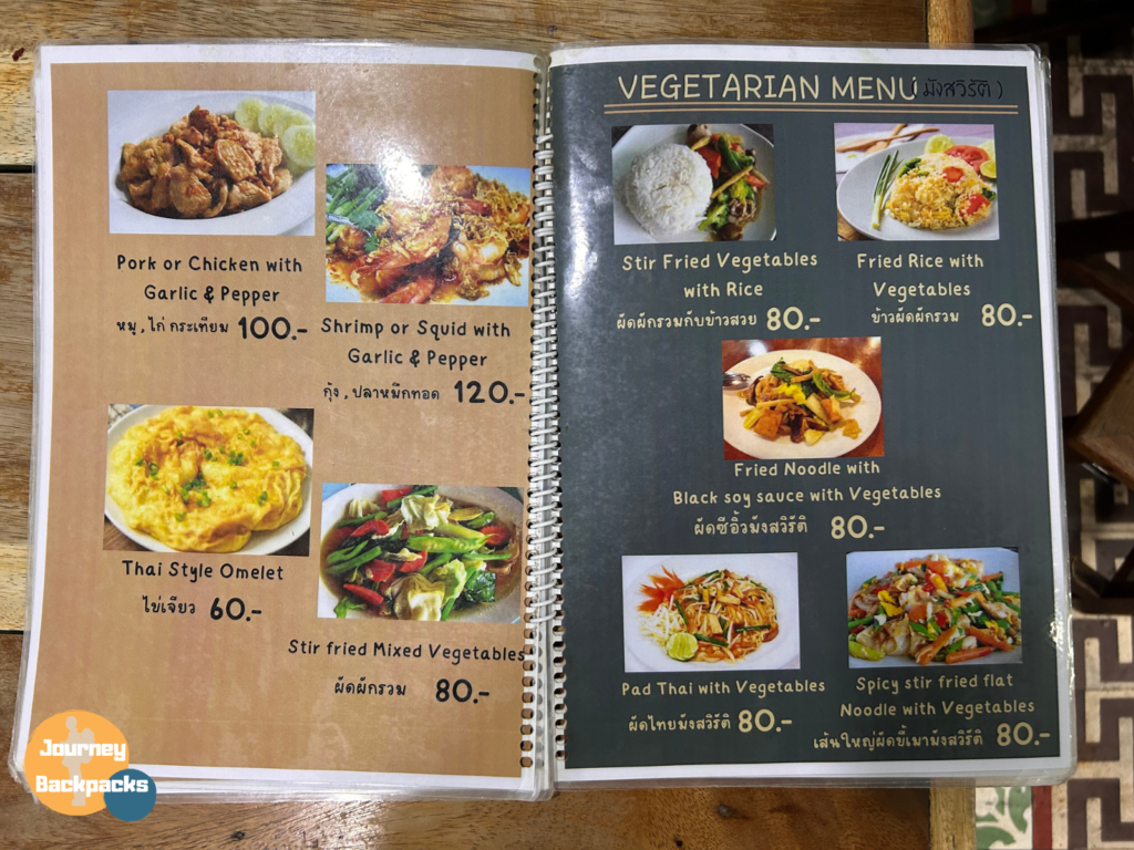 Pad Thai La cuisine菜單（圖／酒妮背包攝）