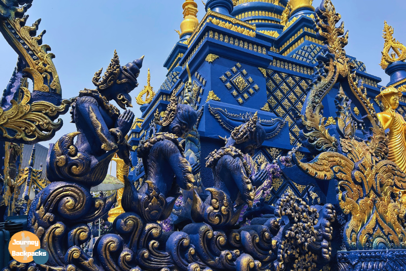 有一種藍叫藍廟藍，藍色配上金色實在太美了